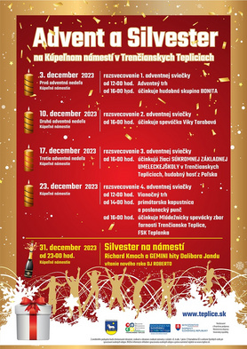 Advent na Kúpeľnom námestí - rozsvecovanie 2. adventnej sviečky