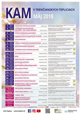 KAM v Trenčianskych Tepliciach - podujatia na máj 2018