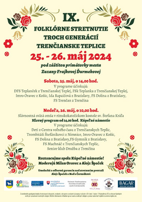 IX. folklórne stretnutie troch generácií Trenčianske Teplice