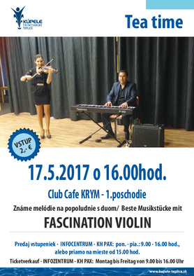 Známe melódie na popoludnie s duom Fascination violin